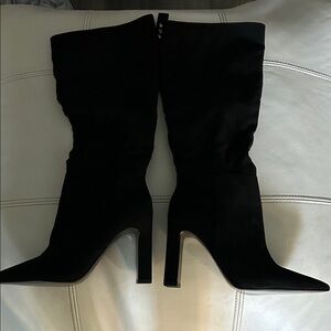 Jennifer Lopez Black Heeled Boots